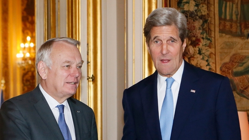 French Foreign Affairs Minister Jean Marc Ayrault and US Secretary of State John Kerry met for talks today