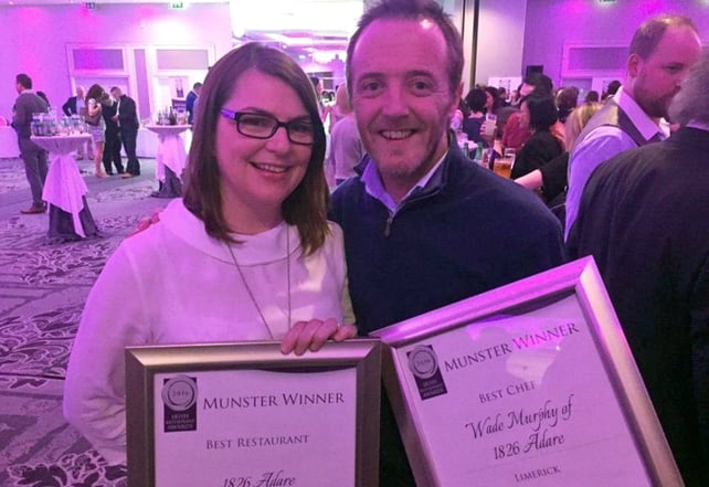 Elaine and Wade Murphy after winning two Munster awards for 1826