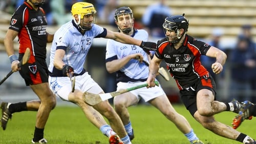 David Breen (yellow helmet) in action against Oulart the-Ballagh in the All-Ireland semi-final