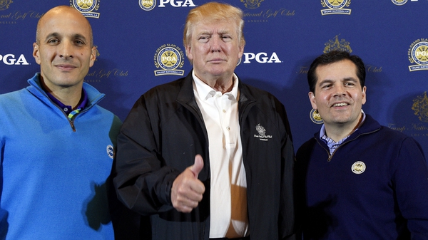 The Grand Slam of Golf was not staged in 2015 after being moved from Donald Trump's course in Los Angeles