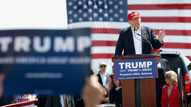 Republican front runner Donald Trump