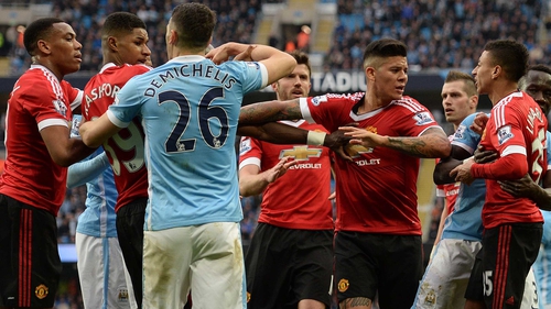Tempers flare in the Manchester derby