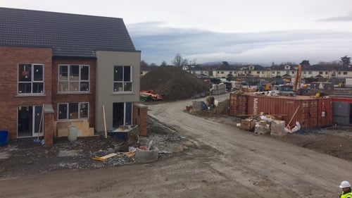 Around €150,000 is spent on the actual construction of a three bed semi in the greater Dublin area