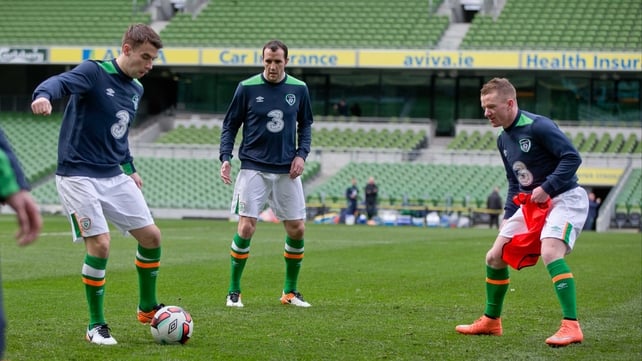 Jonny Hayes (R) is a surprise inclusion