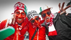 Swiss football fans get into the mood before the Ireland-Switzerland friendly in Dublin in 2016