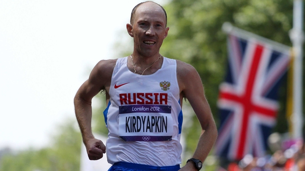 Russia's Sergey Kirdyapkin was eventually disqualified for doping at London 2012, leading to Rob Heffernan being upgraded to bronze