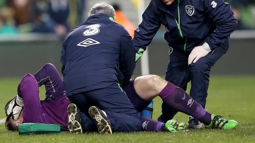 Rob Elliot sustained the injury against Slovakia