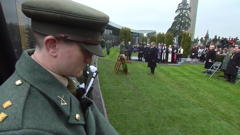 State Commemoration of the 1916 Easter Rising: Glasnevin Cemetery Remembrance Wall