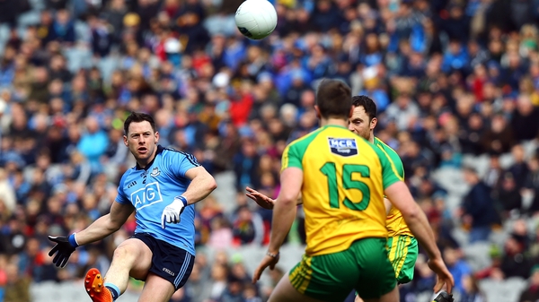 Dublin's Philly McMahon in action against Donegal