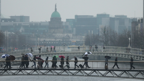 The organisation said while it is normal for footfall to fall by around 12% on a bad weather day, the declines doubled when Met Éireann issues an alert