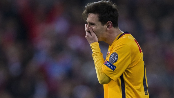 Barcelona star Leo Messi is now five games without a goal