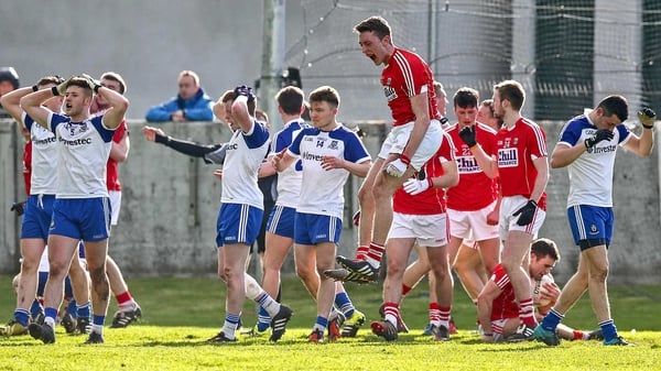 The agony and the ecstasy - Cork and Monaghan players react at the full-time whistle