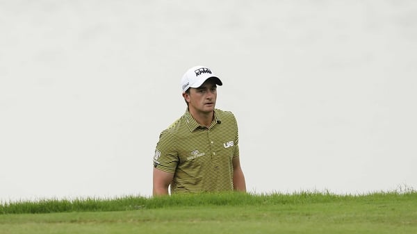 Paul Dunne in action at the Shenzhen International