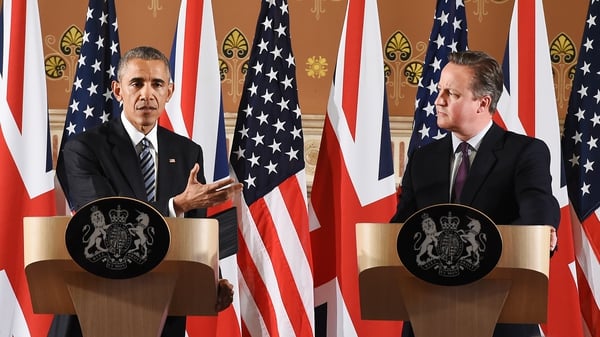 This afternoon Barack Obama met British Prime Minister, David Cameron