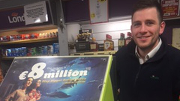 Shop owner Michael Hanrahan said he expects the ticket was bought by a local customer