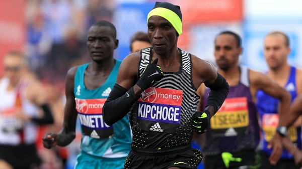 Eliud Kipchoge ran the second-fastest time in history when winning the London marathon in 2:02.37 in April.