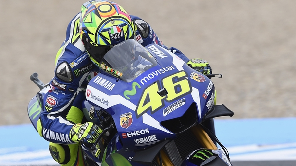 Rossi suffered chest and abdominal injuries in a training accident