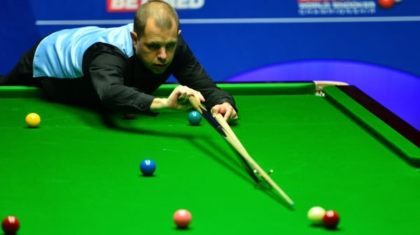 Barry Hawkins knocked in a break of 145 in his win over Jackson Page