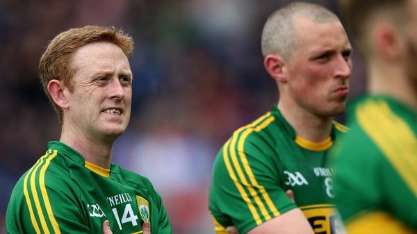 Colm Cooper and Kieran Donaghy following defeat in the Allianz Division 1 football final