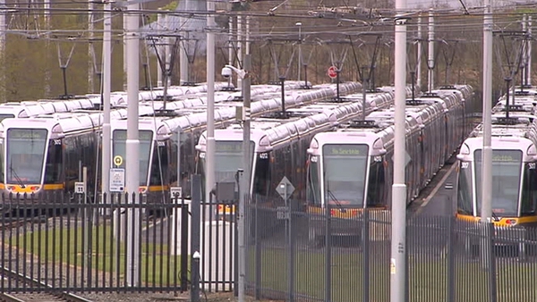 A pay cut of 10% has been imposed for Luas workers following continued industrial action