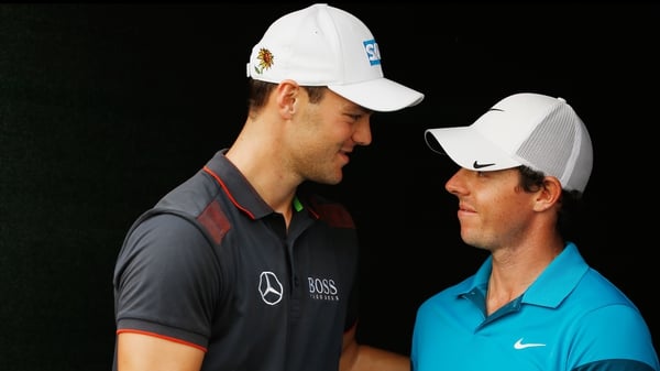 Martin Kaymer (L) with Rory McIlroy