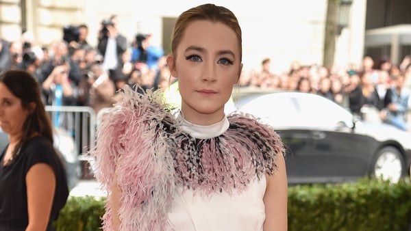 Saoirse Ronan looking stylish and demure at the Annual Met Gala in New York