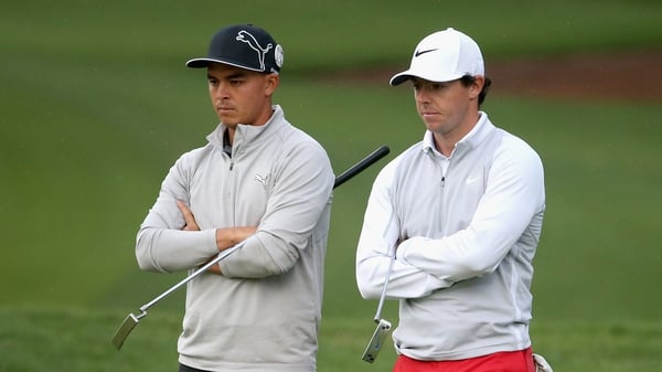 Rory McIlroy and Ricky Fowler saw an unwanted souvenir head in their direction