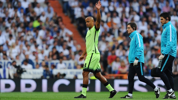 Vincent Kompany comes off against Real Madrid