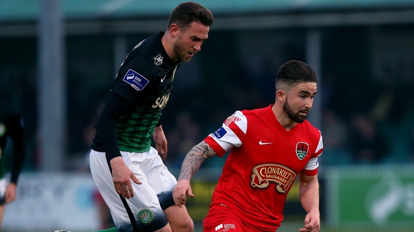 Sean Maguire (R) struck the opener for Cork City