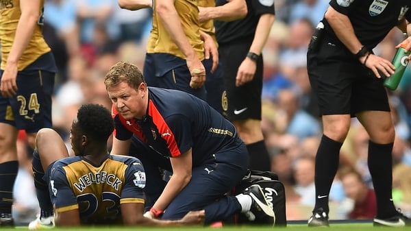Danny Welbeck is facing a nervy wait on a knee scan
