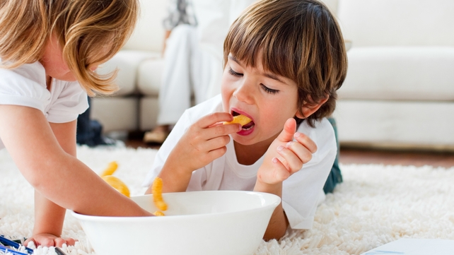 Children eat way too much crisps 
