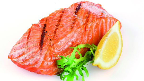 A tasty and healthy salmon fillet.