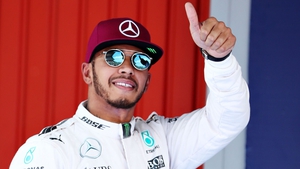 Lewis Hamilton beat team mate Nico Rosberg to pole position