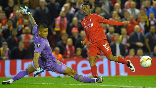 Daniel Sturridge (R) was on target in Liverpool's semi-final win over Villarreal