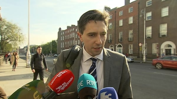 Minister for Health Simon Harris said that trolley numbers had reduced by around 20% over first few weeks of May