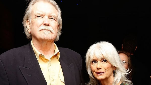 Emmylou Harris with her fellow minstrel in song, Guy Clark, who died earlier this year.