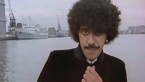 Phil Lynott, seen here in the iconic video for his solo classic Old Town