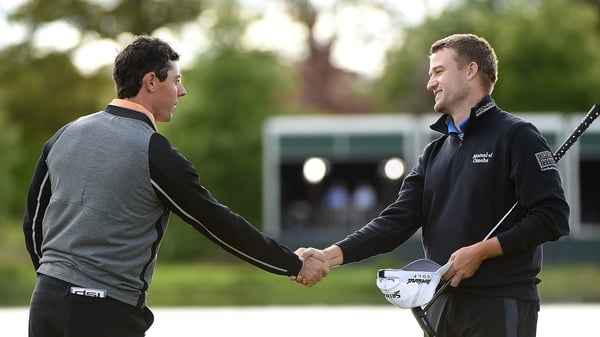 Rory McIlroy saw off the challenge of Russell Knox at the Irish Open