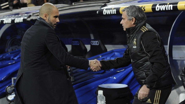 There's known to be no love lost between Pep Guardiola and Jose Mourinho