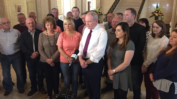 Sinn Féin's four-member team was announced today