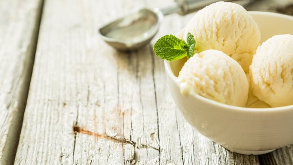 A delicious homemade vanilla ice cream