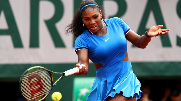 Serena Williams took victory on her second match point