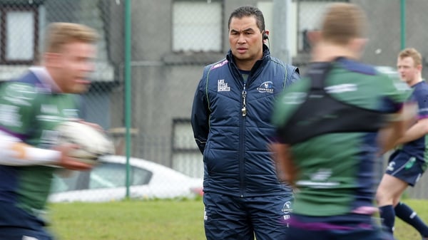 Pat Lam oversees training at the Sportsground