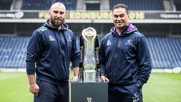 John Muldoon and coach Pat Lam eyeing up the Pro12 trophy