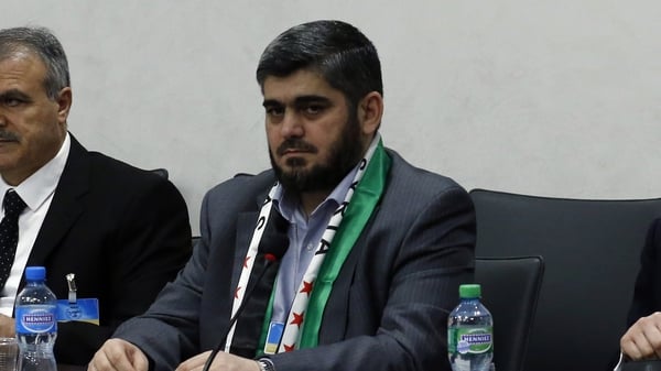 Mohammed Alloush represents the powerful Jaish al Islam rebel faction