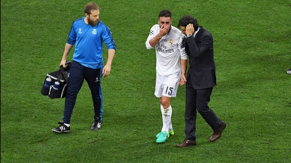 Daniel Carvajal was inconsolable as he left the pitch on Saturday night