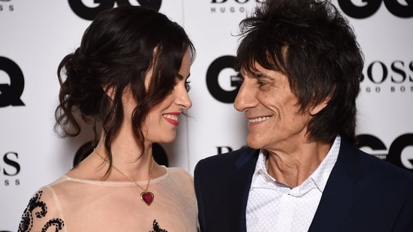 Ronnie Wood with his wife Sally Humphreys