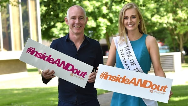 Ray D'Arcy and Elysha Brennan at the launch of #insideandout