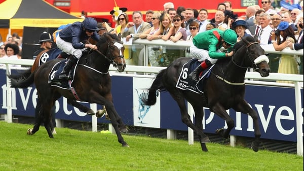 Harzand leads home a 1-2-3 for Irish-trained horses at Epsom
