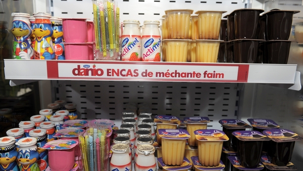 Danone said its sales rose a stronger-than-expected 3.7% to €6.138 billion in the first quarter